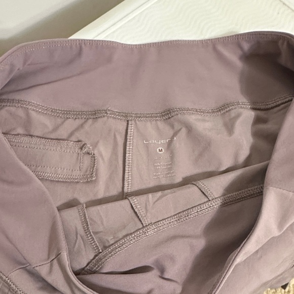 Layer 8 Women's Athletic Shorts in Mauve - Picture 4 of 4